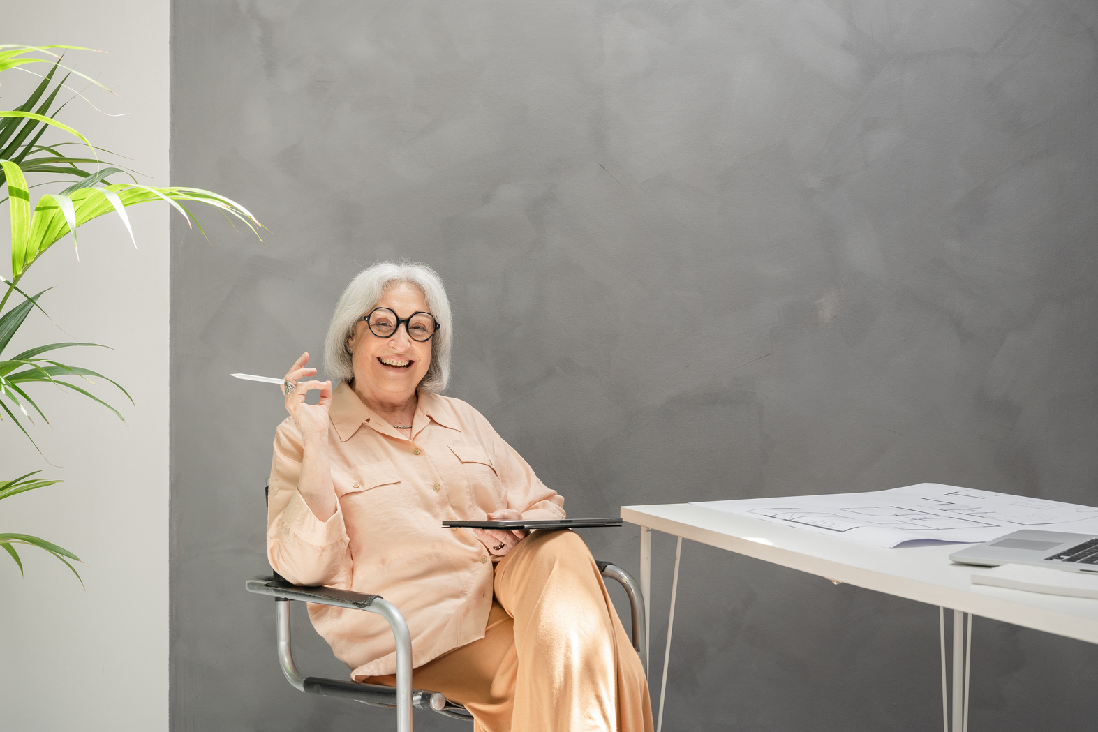 Woman Working at an Architecture Firm